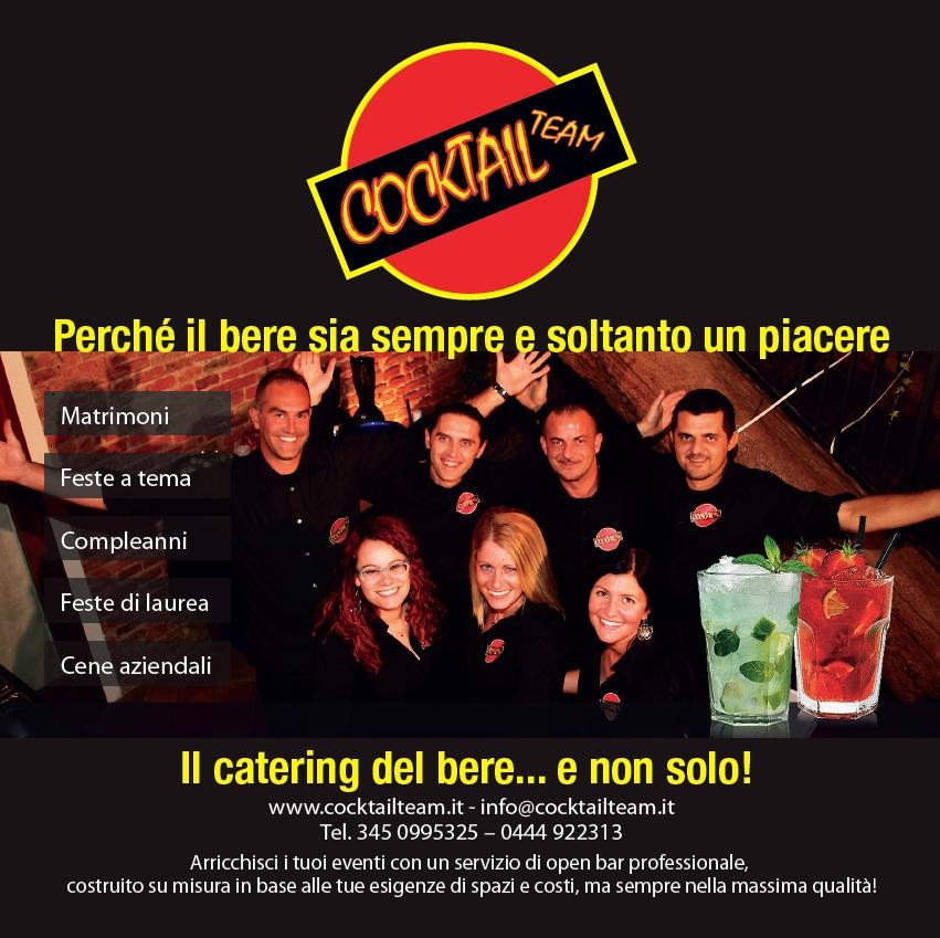 flyer pubblicitario cocktail team