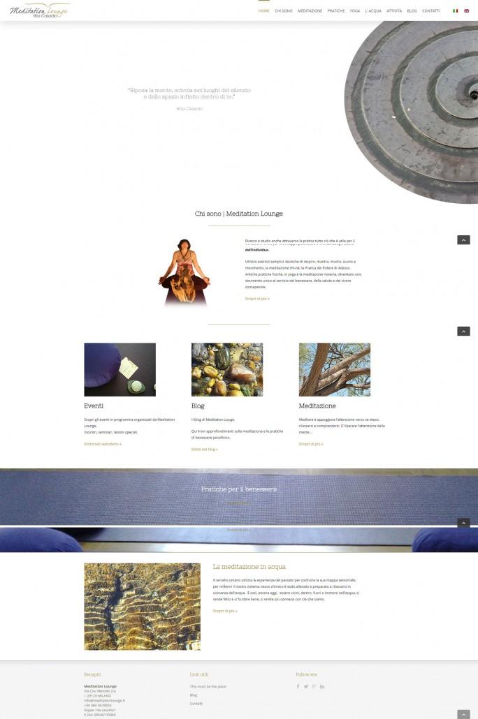 Home page del sito Meditationlounge