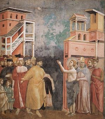 rinuncia dei beni giotto assisi