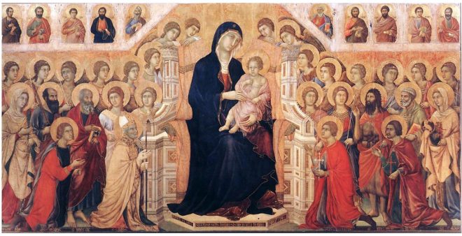 maesta di duccio di buoninsegna fronte
