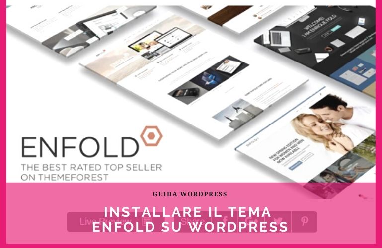 Installare il tema Enfold su WordPress