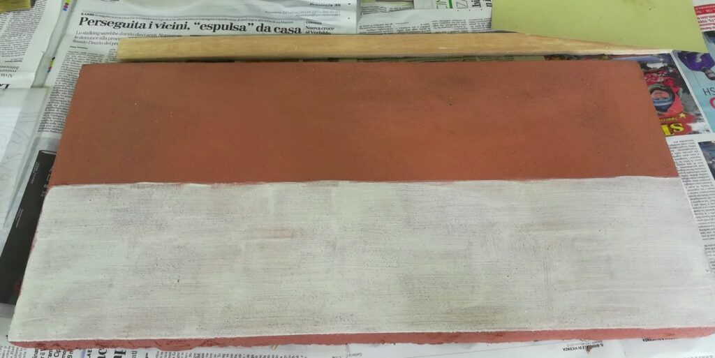 scialbo a fresco per il graffito
