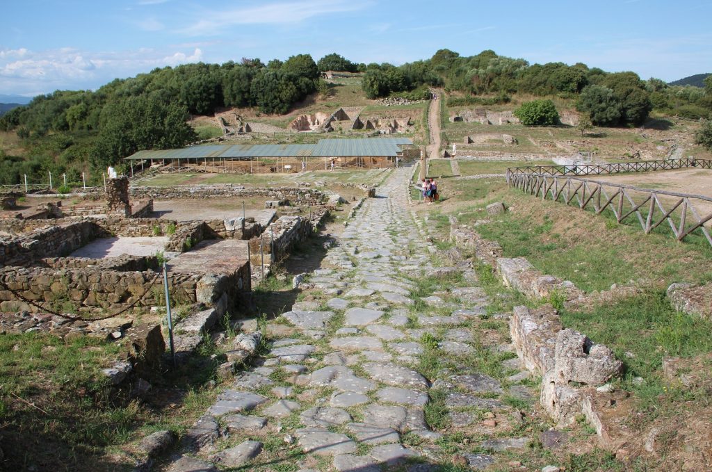 Parco archeologico di Roselle, città etrusca - Fonte: Wikipedia LepoRello, Roselle Archaeological Park Central area 2, CC BY-SA 3.0
