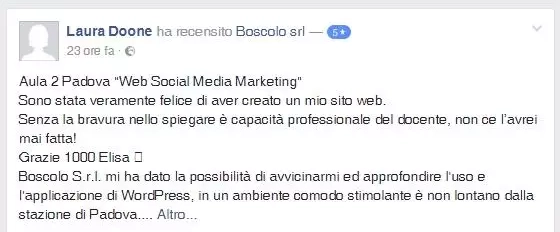 Recensione corso SEO vicenza